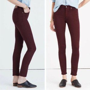 Madewell 9” high riser skinny skinny jeans